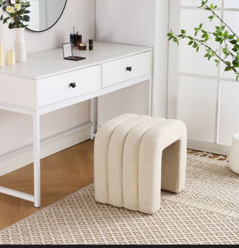 Luxury 49cm Storage Ottoman Footstool – Tufted Upholstered Seat with Hidden Storage & Adjustable Legs - Image 6