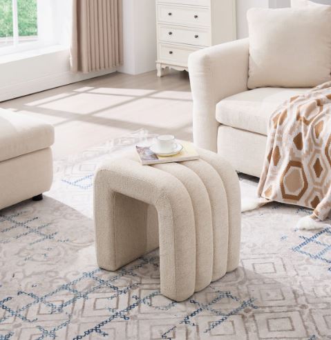 Luxury 49cm Storage Ottoman Footstool – Tufted Upholstered Seat with Hidden Storage & Adjustable Legs - Image 10