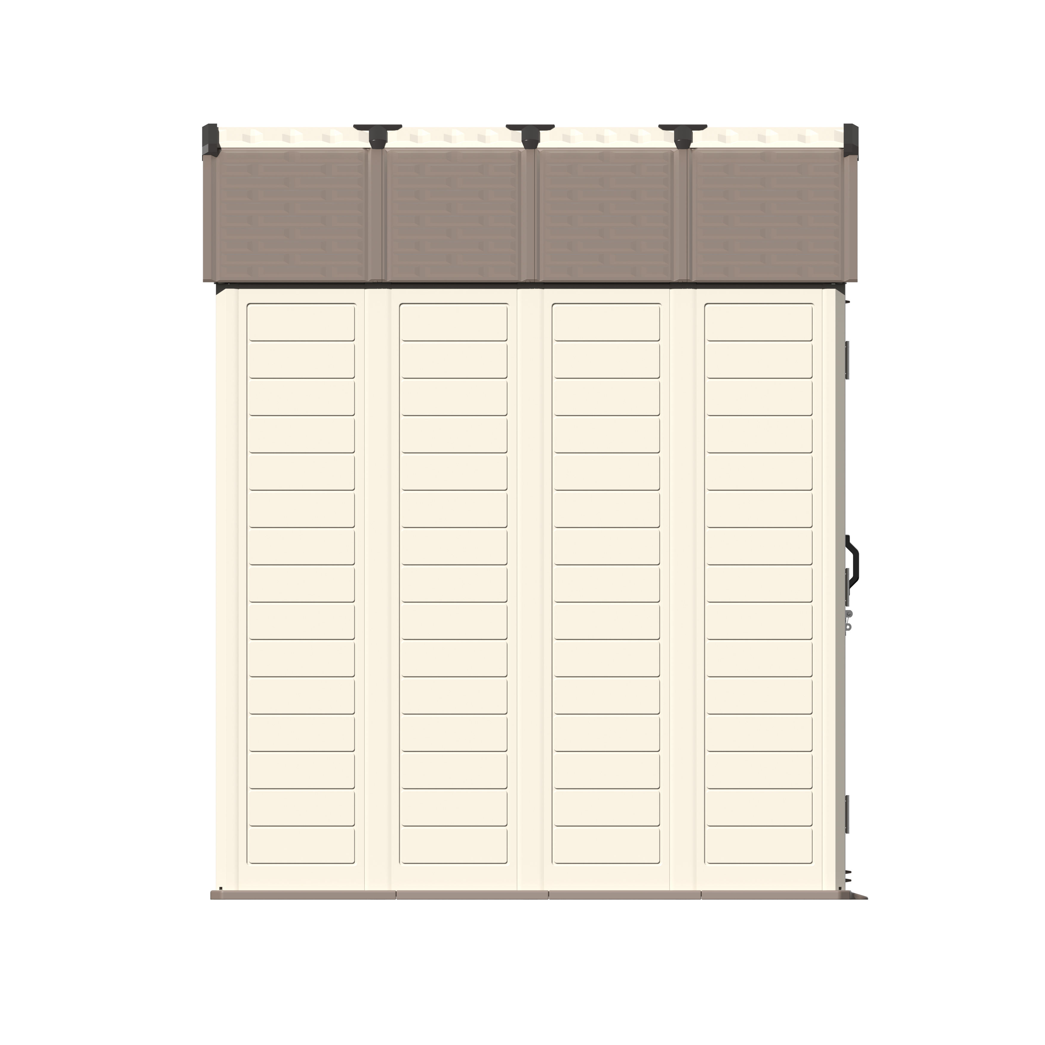 Large Popular 7X7ft Resin Garden Storage Organizer Sheds Outdoor Plastic Storage Sheds & Units - Image 3