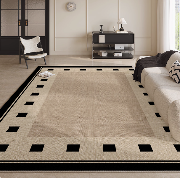 Modern Simple Printed Area Rug Waterproof Polyester Machine Made Home Camping Travel Picnic Carpet - Image 2