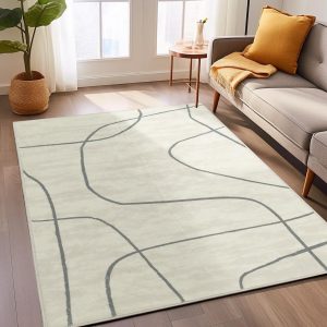 Washable Rug Abstract Rugs Aesthetic Minimalist Carpets Indoor Floor Cover Carpet for Living Room