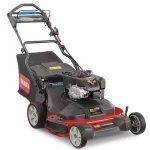 Wide-Deck Self-Propelled Gas Lawn Mower with Grass Bagger